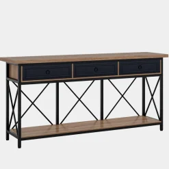 Sale Tribesigns 3 - Drawer Console Table, 70.8