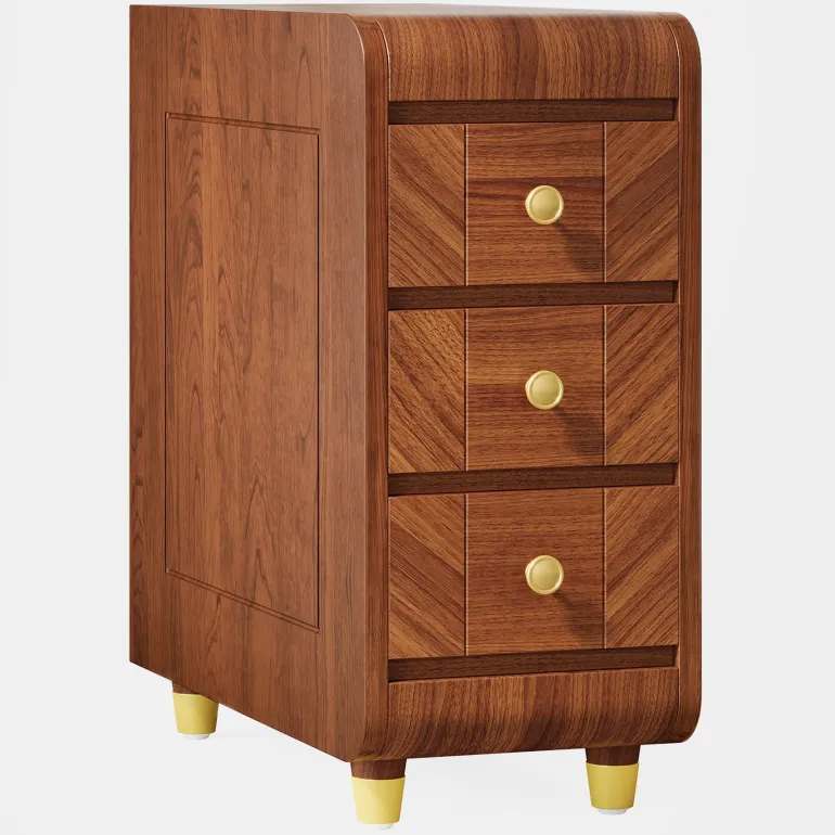 Cheap Tribesigns 3 - Drawer End Table, Small Classic Sofa Side table Bedside Table
