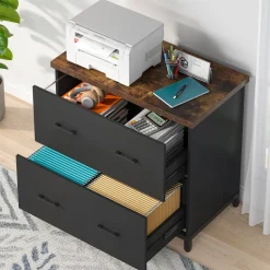 Store Tribesigns 2 - Drawer File Cabinet, Lateral Filing Cabinet Printer Stand