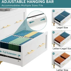 Cheap Tribesigns 2 - Drawer File Cabinet, Lateral Storage Cabinet Printer Stand