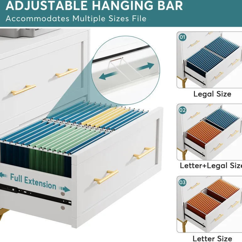 Cheap Tribesigns 2 - Drawer File Cabinet, Lateral Storage Cabinet Printer Stand