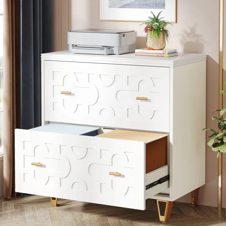 Hot Tribesigns 2 - Drawer File Cabinet, Modern Storage Filing Cabinet Printer Stand