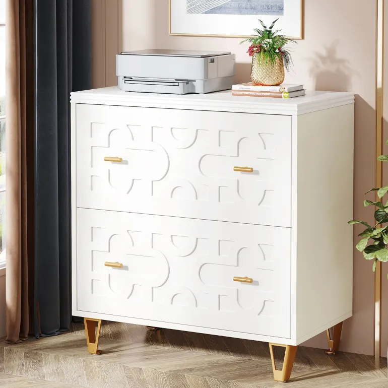 Hot Tribesigns 2 - Drawer File Cabinet, Modern Storage Filing Cabinet Printer Stand