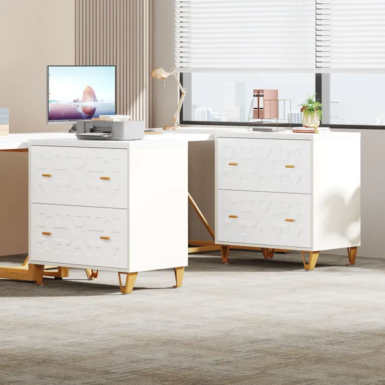 Hot Tribesigns 2 - Drawer File Cabinet, Modern Storage Filing Cabinet Printer Stand