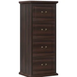 Fashion Tribesigns 4 - Drawer File Cabinet, Vertical Wood Filing Cabinet with Lock