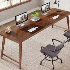 Sale Tribesigns 2 - Person Computer Desk, 78.7