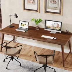 Sale Tribesigns 2 - Person Computer Desk, 78.7