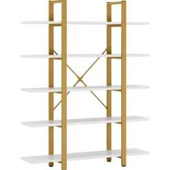Flash Sale Tribesigns 5 - Tier Bookshelf, Open Etagere Bookcase Storage Display Rack