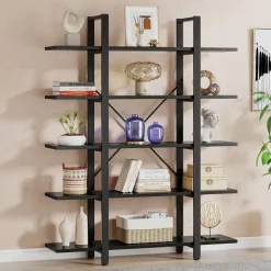 Flash Sale Tribesigns 5 - Tier Bookshelf, Open Etagere Bookcase Storage Display Rack