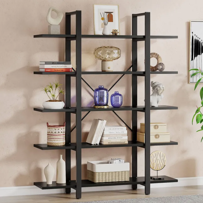 Flash Sale Tribesigns 5 - Tier Bookshelf, Open Etagere Bookcase Storage Display Rack