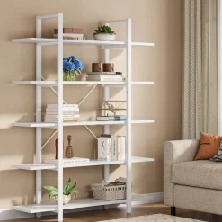 Flash Sale Tribesigns 5 - Tier Bookshelf, Open Etagere Bookcase Storage Display Rack