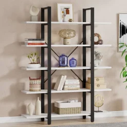 Flash Sale Tribesigns 5 - Tier Bookshelf, Open Etagere Bookcase Storage Display Rack