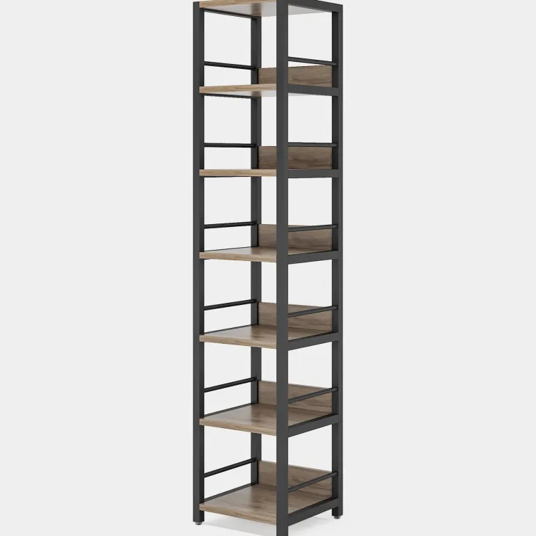 Hot Tribesigns 6 - Tier Corner Shelf, Narrow Etagere Bookshelf Storage Rack