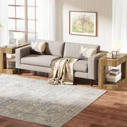 Shop Tribesigns 2 - Tier End Table, Small Sofa Side Table With Open Storage Shelf