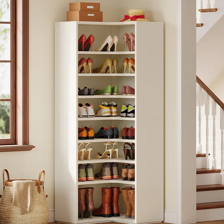 Online Tribesigns 9 - Tier Shoe Cabinet, 24 - 32 Pairs Freestanding Shoe Rack Shoe Organizer