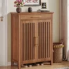 Fashion Tribesigns 5 - Tier Shoe Cabinet, Freestanding Shoe Rack Organizer with Adjustable Shelves