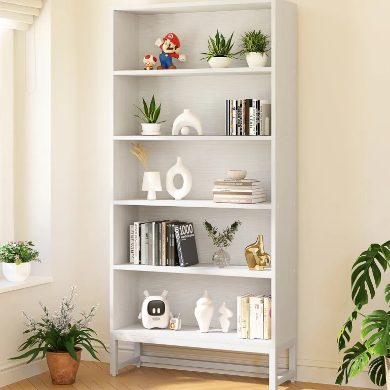 Sale Tribesigns 70.8" Bookcase, Large Bookshelf Organizer with 5 - Tier Storage Shelves