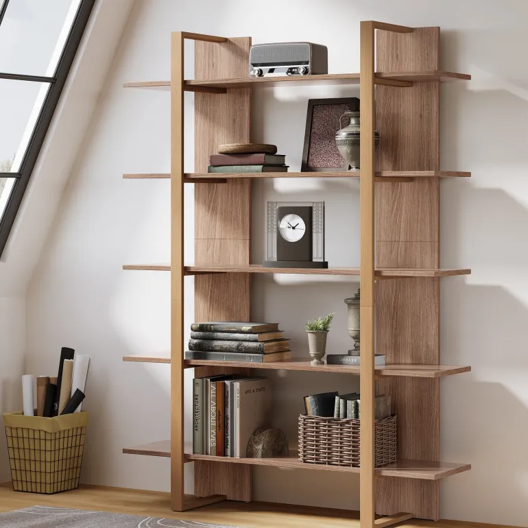 Cheap Tribesigns 70.8" Bookshelf, 5 - Tier Etagere Bookcase Display Shelf