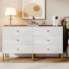 Online Tribesigns 55" Chest Dresser, Modern Storage Organizer with Drawers