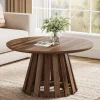 Discount Tribesigns 31.5" Circle Coffee Table, Farmhouse Accent Center Table Tea Table