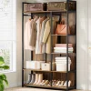 New Tribesigns 78" Clothes Rack, Tall Freestanding Closet Organizer Garment Rack