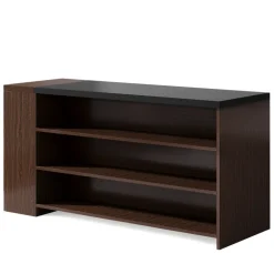 Clearance Tribesigns 55" Coffee Bar Table, 5 - Tier Kitchen Island Storage Cabinet