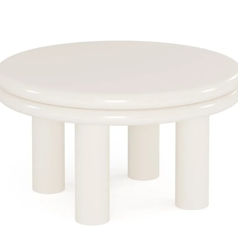 Cheap Tribesigns 31.5" Coffee Table, Round Center Table Indoor Tea Table