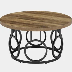 Cheap Tribesigns 31.5" Coffee Table, Rustic Center Table Snack Table