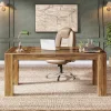 Hot Tribesigns 63" Computer Desk, Executive Desk Office Writing Table Workstation