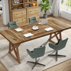 Store Tribesigns 71" Conference Table, 6FT Meeting Table Boardroom Table for 6 - 8 People