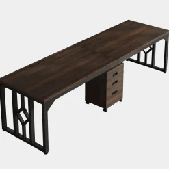 Shop Tribesigns 78.7" Conference Table, Large Meeting Room Table for 6 - 8 People with File Cabinet
