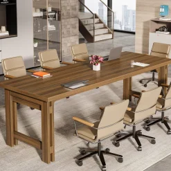 Outlet Tribesigns 78.7" Conference Table, Large Meeting Table For 6 - 8 People