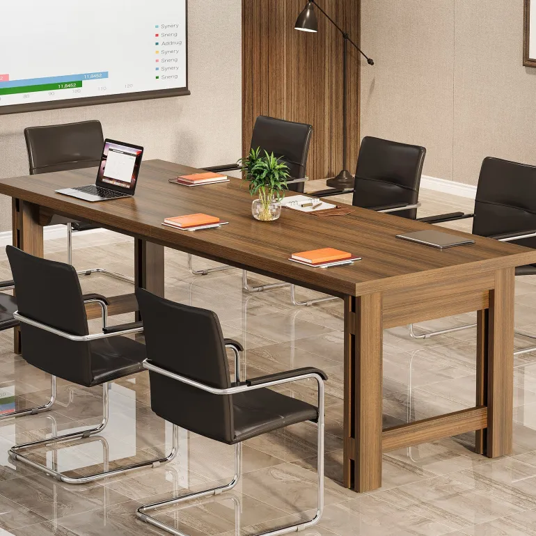 Outlet Tribesigns 78.7" Conference Table, Large Meeting Table For 6 - 8 People