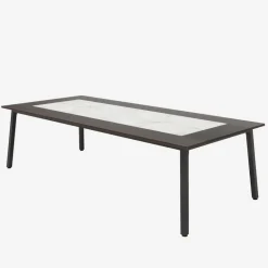 New Tribesigns 79" Conference Table, Rectangular Executive Desk with Metal Frame