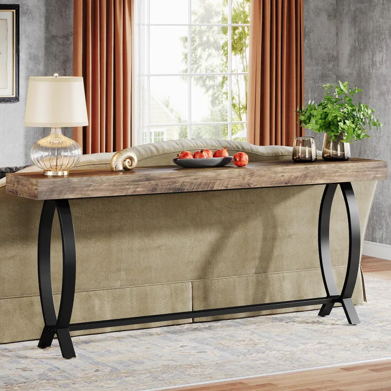 Sale Tribesigns 70.8" Console Table, Farmhouse Sofa Table Narrow Entryway Table