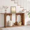Cheap Tribesigns 70.9" Console Table, Farmhouse Long Entryway Sofa Table with Storage