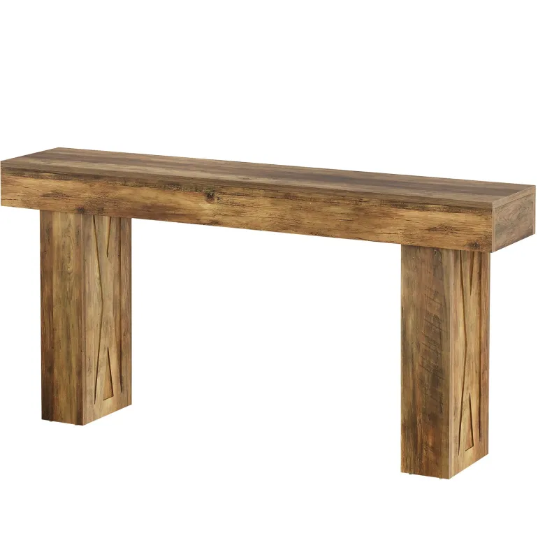 Sale Tribesigns 63" Console Table, Farmhouse Sofa Table Hallway Table