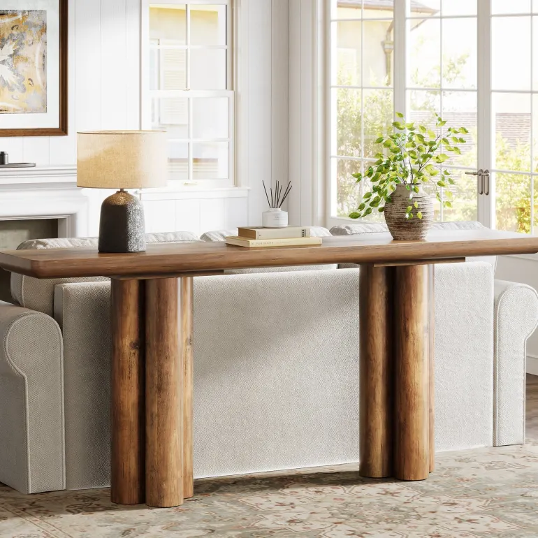 New Tribesigns 70.8" Console Table, Long Sofa Table Hallway Foyer Table