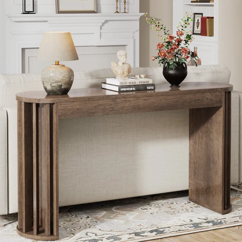Flash Sale Tribesigns 59" Console Table, Modern Accent Table Sofa Table