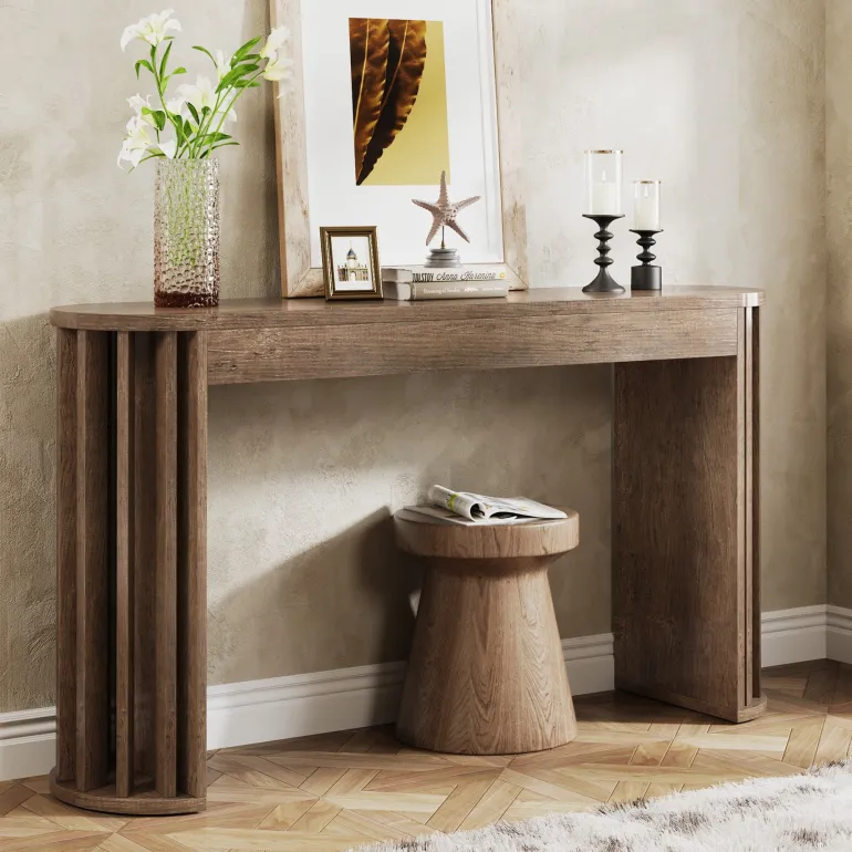 Flash Sale Tribesigns 59" Console Table, Modern Accent Table Sofa Table