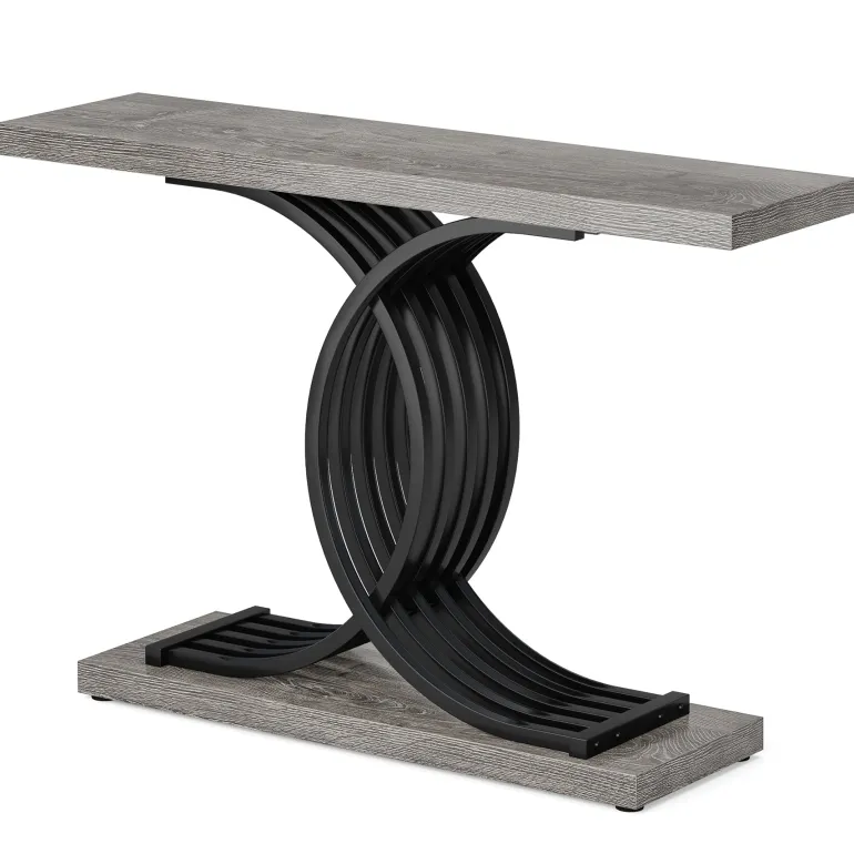 Best Tribesigns 39" Console Table, Narrow Faux Marble Entryway Hallway Sofa Table
