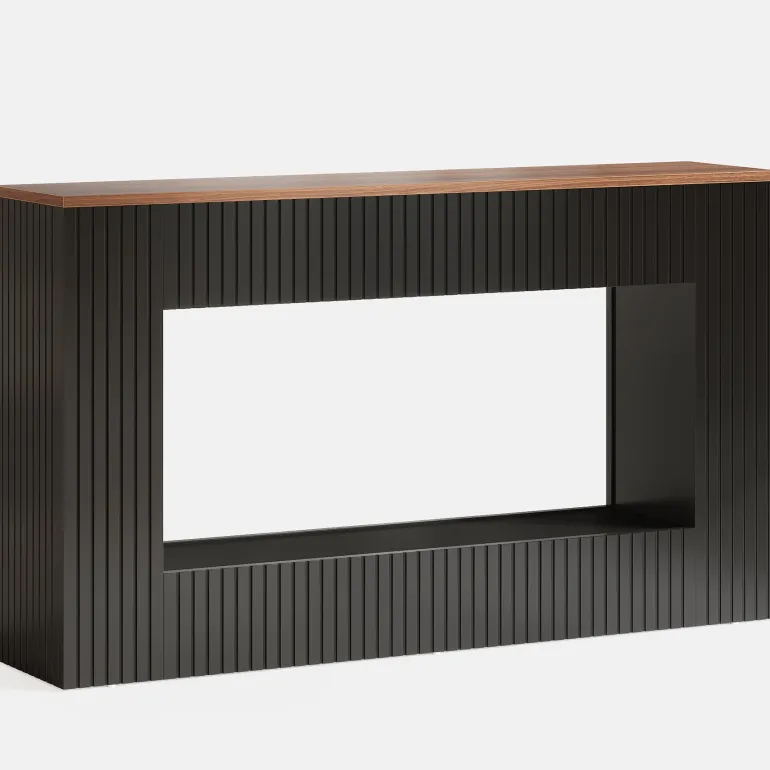Hot Tribesigns 55" Console Table, Wood Entryway Table Sofa Table with Storage