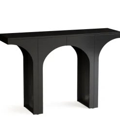 Flash Sale Tribesigns 47" Console Table, Wooden Entryway Table Sofa Table with Arch Base