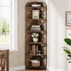Cheap Tribesigns 70.8" Corner Shelf, 6 - Tier Corner Bookcase Display Shelves Plant Stand