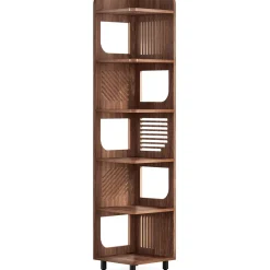 Best Tribesigns 71" Corner Shelf, Narrow Bookshelf Display Shelf with Storage Rack