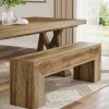 Outlet Tribesigns 47" Dining Bench, Farmhouse Entryway Bench End of Bed Bench