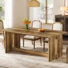 Shop Tribesigns 63" Dining Table, Farmhouse Dining Room Table Kitchen Table for 4 - 6