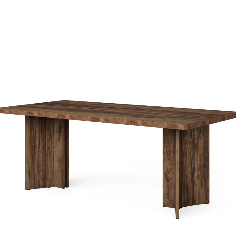 Sale Tribesigns 63" Dining Table, Farmhouse Kitchen Table with Large Tabletop for 4-6