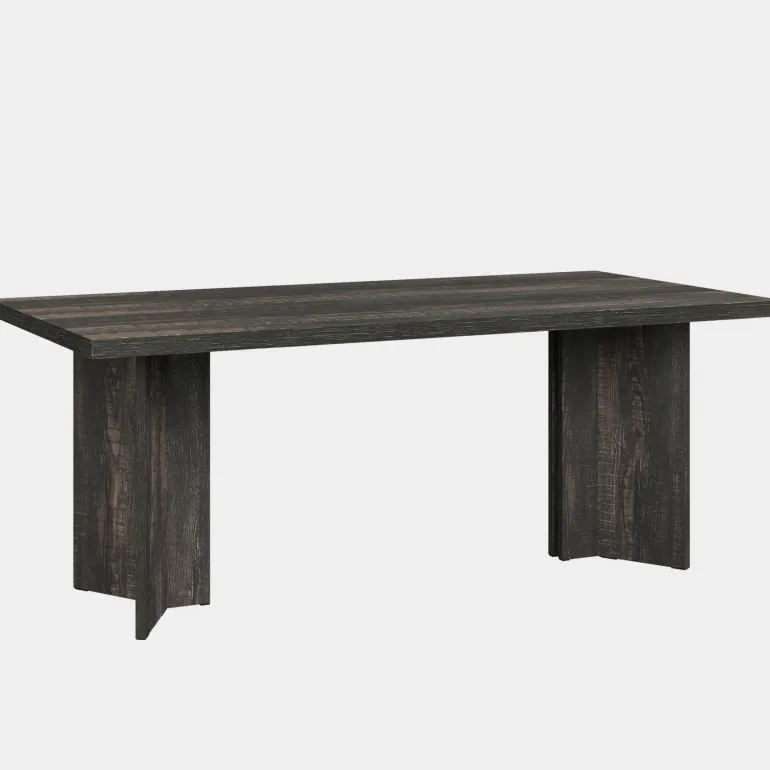 Sale Tribesigns 63" Dining Table, Farmhouse Kitchen Table with Large Tabletop for 4-6