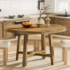 Store Tribesigns 47" Dining Table, Farmhouse Kitchen Table Dinner Table for 4 - 6 People